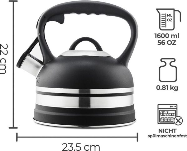 Waterketel RVS (fluitketel) Silberthal - Afbeelding 3