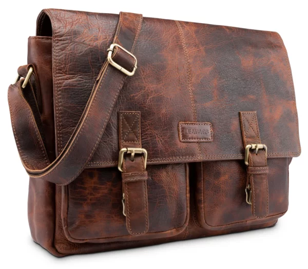 Schouder- laptoptas Leabag