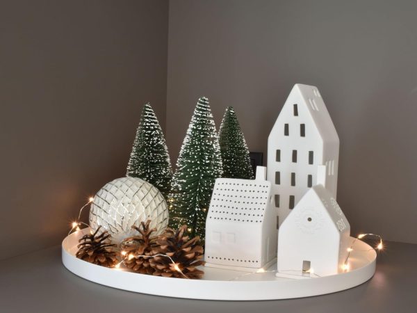 Decoratief dienblad Wit D&D 40 cm - Afbeelding 3