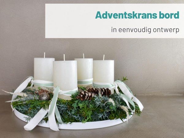 Decoratief dienblad Wit D&D 30 cm - Afbeelding 3