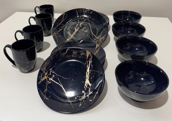 Servies Lovecase Gold Splash