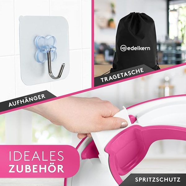 Toiletbril verkleiner Edelkern (Rose/wit) - Afbeelding 3