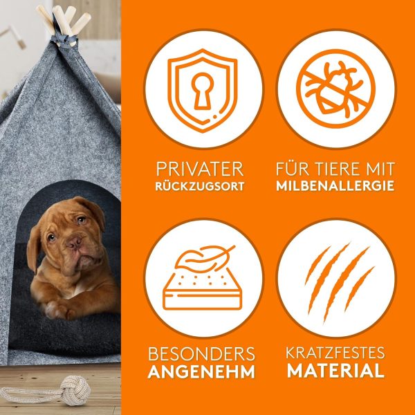 Honden en katten tent (tipi) Napfino Maat L - Afbeelding 2